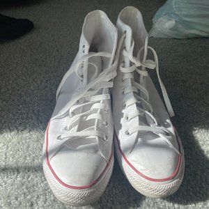 Converse Hi-Tops - White, men's size 10.5